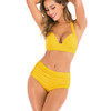 Womens High Waisted Bikini Set High Rise Two Piece Push Up Halter Swimsuits Bathing Suits