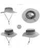Breathable Mesh Polyester Wide Brim Bucket Hat (Unisex)  - 12 Colors