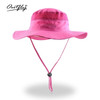 Breathable Mesh Polyester Wide Brim Bucket Hat (Unisex)  - 12 Colors