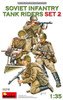 MiniArt 1/35 WWII Soviet Infantry Tank Riders Set 2 (4) Kit