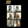 AK Interactive 	Figure Series: DAK Soldier Uniforms Acrylic Paint Set (6 Colors) 17ml Bottles