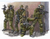 Trumpeter Military Models 1/35 Modern German KSK Commandos Figure Set (4) Kit