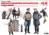 ICM 1/48 WWII German Luftwaffe Pilots & Ground Personnel Winter Uniforms (5) Kit