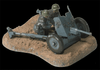 Zvezda Military 1/72 WWII German Pak 36 Anti-Tank Gun w/2 Crew Snap Kit