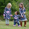 "Kara" Unicorn Polka Dot Dress Leggings Set