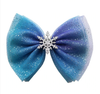 Frozen Inspired 4" Glitter Hair Bow Clip