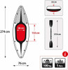 Intex Challenger K1 Inflatable Kayak Set w/ Aluminum Oars and Air Pump SHIP ASAP