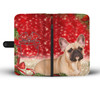 French Bulldog On Christmas Print Wallet Case-Free Shipping