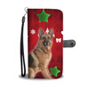 German Shepherd On Christmas Print Wallet Case-Free Shipping