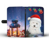 Old English Sheepdog Christmas Print Wallet Case-Free Shipping