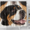 Greater Swiss Mountain Dog Print Shower Curtain-Free Shipping