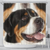 Greater Swiss Mountain Dog Print Shower Curtain-Free Shipping