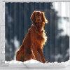 Irish Setter Dog Print Shower Curtains-Free Shipping