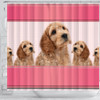 Cockapoo Dog Print Shower Curtain-Free Shipping