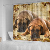 Bullmastiff Print Shower Curtains-Free Shipping