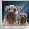 Cesky Terrier Print Shower Curtains-Free Shipping