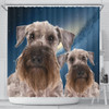 Cesky Terrier Print Shower Curtains-Free Shipping