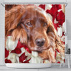 Lovely Irish Setter Print Shower Curtains-Free Shipping