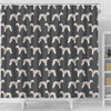Bedlington Terrier Dog Pattern Print Shower Curtains-Free Shipping