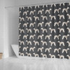 Bedlington Terrier Dog Pattern Print Shower Curtains-Free Shipping
