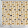 Greyhound Dog Pattern Print Shower Curtains-Free Shipping