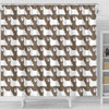 Sealyham Terrier Dog Pattern Print Shower Curtains-Free Shipping