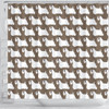 Sealyham Terrier Dog Pattern Print Shower Curtains-Free Shipping