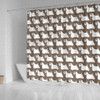 Sealyham Terrier Dog Pattern Print Shower Curtains-Free Shipping