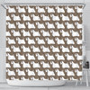 Sealyham Terrier Dog Pattern Print Shower Curtains-Free Shipping