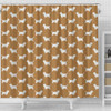 Petit Basset Griffon Vendeen Dog Pattern Print Shower Curtains-Free Shipping