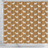 Petit Basset Griffon Vendeen Dog Pattern Print Shower Curtains-Free Shipping