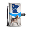 Cute Beagle Print Wallet Case-Free Shipping-MN State