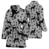 Belgian Malinois Dog Paws Pattern Print Women's Bath Robe-Free Shipping