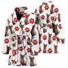 Burmese Cat With Paws Print Women's Bath Robe-Free Shipping