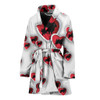Norfolk Terrier In heart Print Women's Bath Robe-Free Shipping