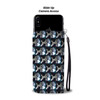 Poodle Dog Pattern Print Wallet Case-Free Shipping