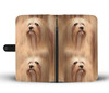 Cute Lhasa Apso Dog Print Wallet Case-Free Shipping