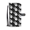 Pomeranian Dog Black White Patterns Print Wallet Case-Free Shipping (For Pomeranian Lovers)