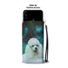Cute Poodle Print Wallet Case-Free Shipping