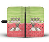 Whippet Dog Print Wallet Case-Free Shipping
