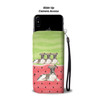 Whippet Dog Print Wallet Case-Free Shipping