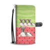 Whippet Dog Print Wallet Case-Free Shipping