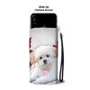Maltese Puppy Dog Wallet Case- Free Shipping