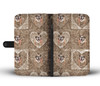 Bulldog In heart Print Wallet Case-Free Shipping
