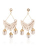 Shell Hollow Rattan Earring Accessories
