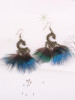 Feather Tasseled Alloy Earrings