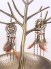 Feather Tasseled Alloy Earrings