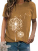 Women cotton blend Casual Printed Round Neck Short Sleeve T-Shirts Women cotton blend Casual Printed Round Neck Short Sleeve T-Shirts