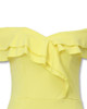 Off Shoulder Ruffled Split Bodycon Dress Off Shoulder Ruffled Split Bodycon Dress