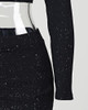 Glitter Off Shoulder Crop Top & Skirt Sets